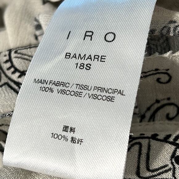 Iro Bamare Paisley Print  Flowy Georgette Camisole Size 2 NWT $185 - Picture 10 of 13